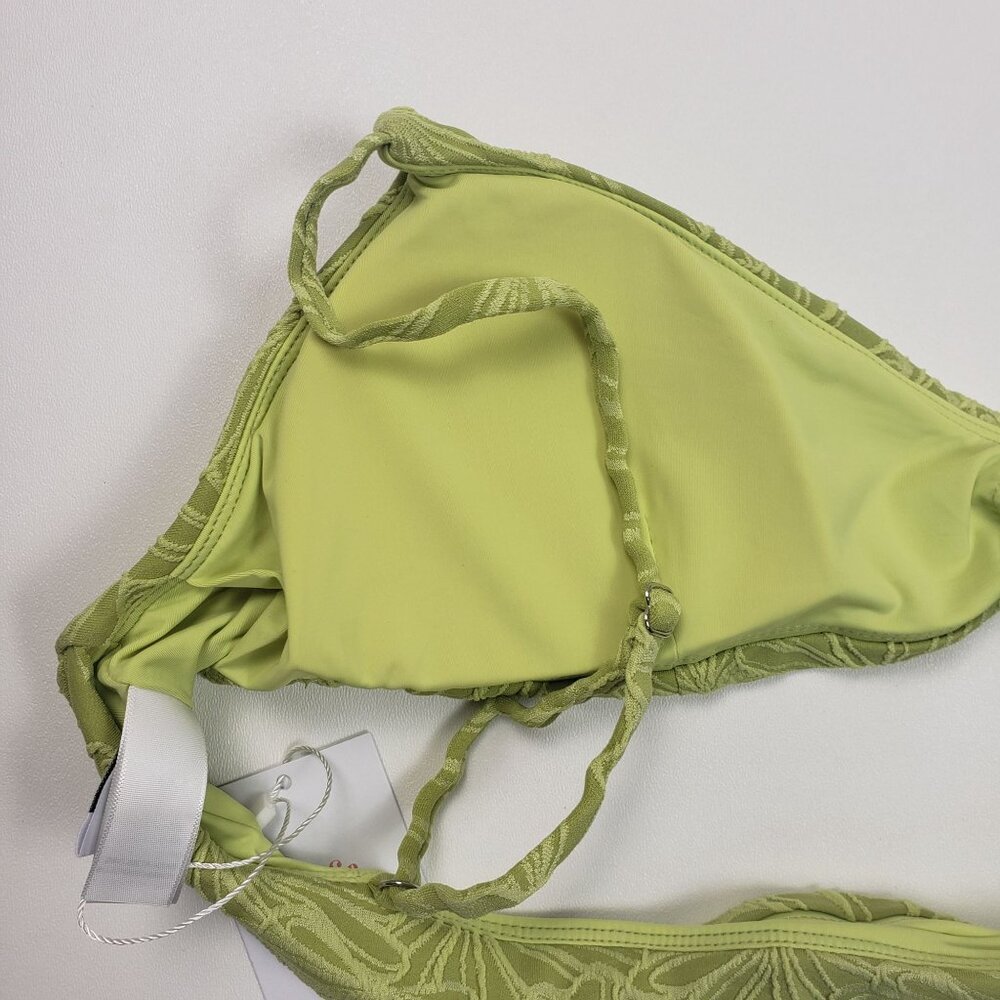 Andie Swim The Molokai Top & The Bikini Bottom Size XL Textured Floral Daiquiri - Picture 11 of 16